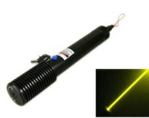 Yellow Laser Pointer Portable 50mW 589nm 594nm Bright Laser Torch
